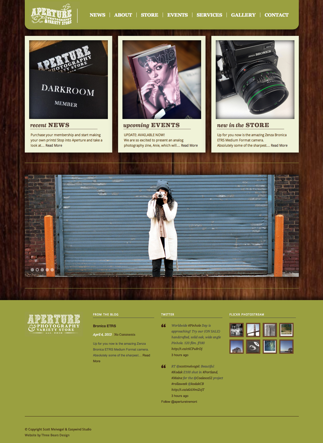 Aperture Photography & Variety Store Website