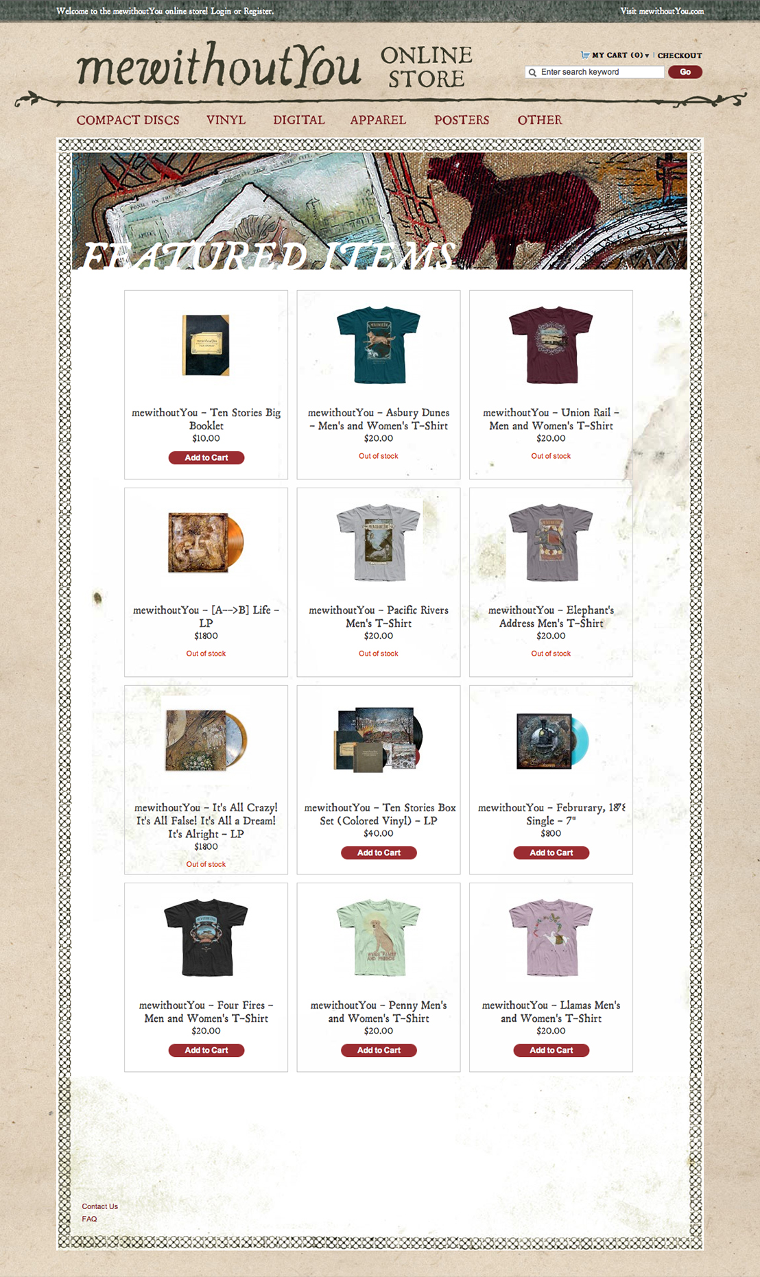 mewithoutYou Online Store